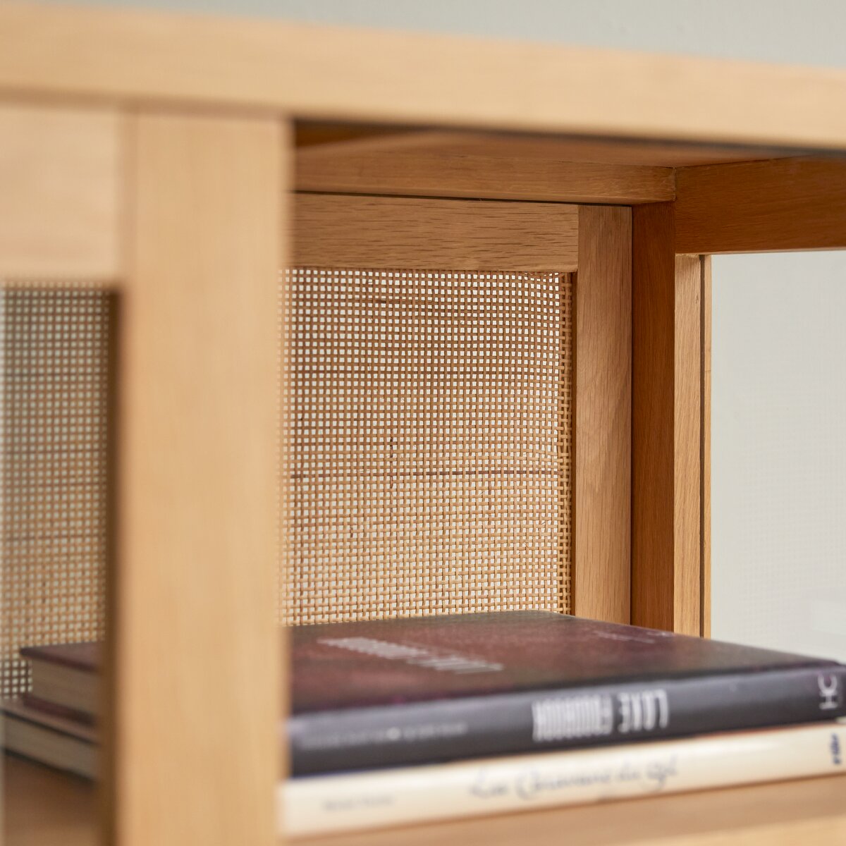 Biblioteca de roble de 110 cm - Almacenamiento para el salón - Tikamoon