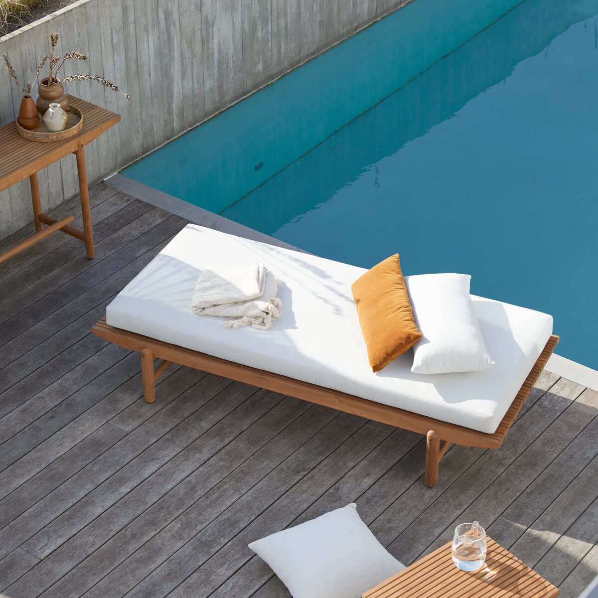Fado - Chaise longue da giardino in teak massello Fado - Chaise longue da giardino in teak massello
