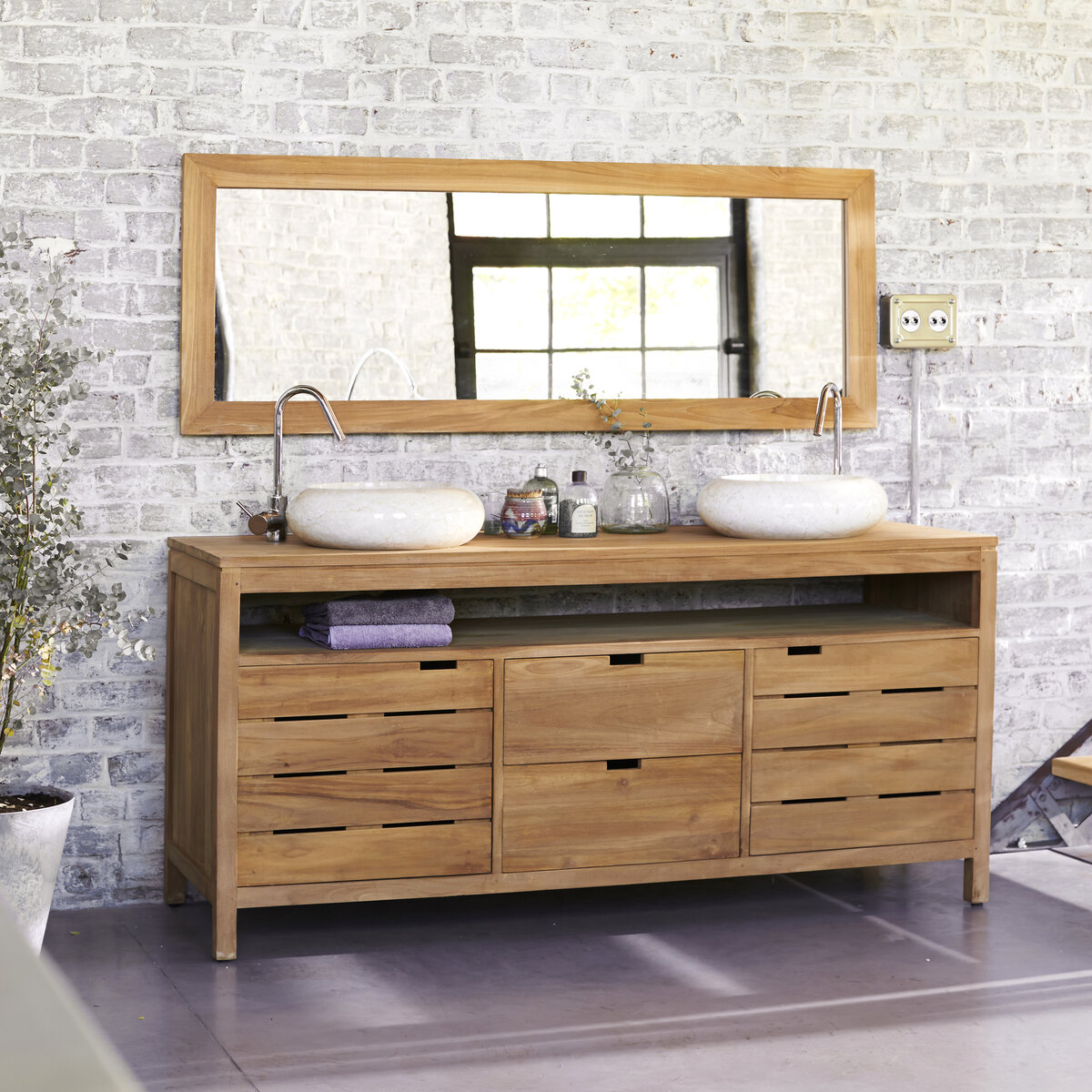 Tona - Miroir en teck 160x60 cm Tona - Miroir en teck 160x60 cm