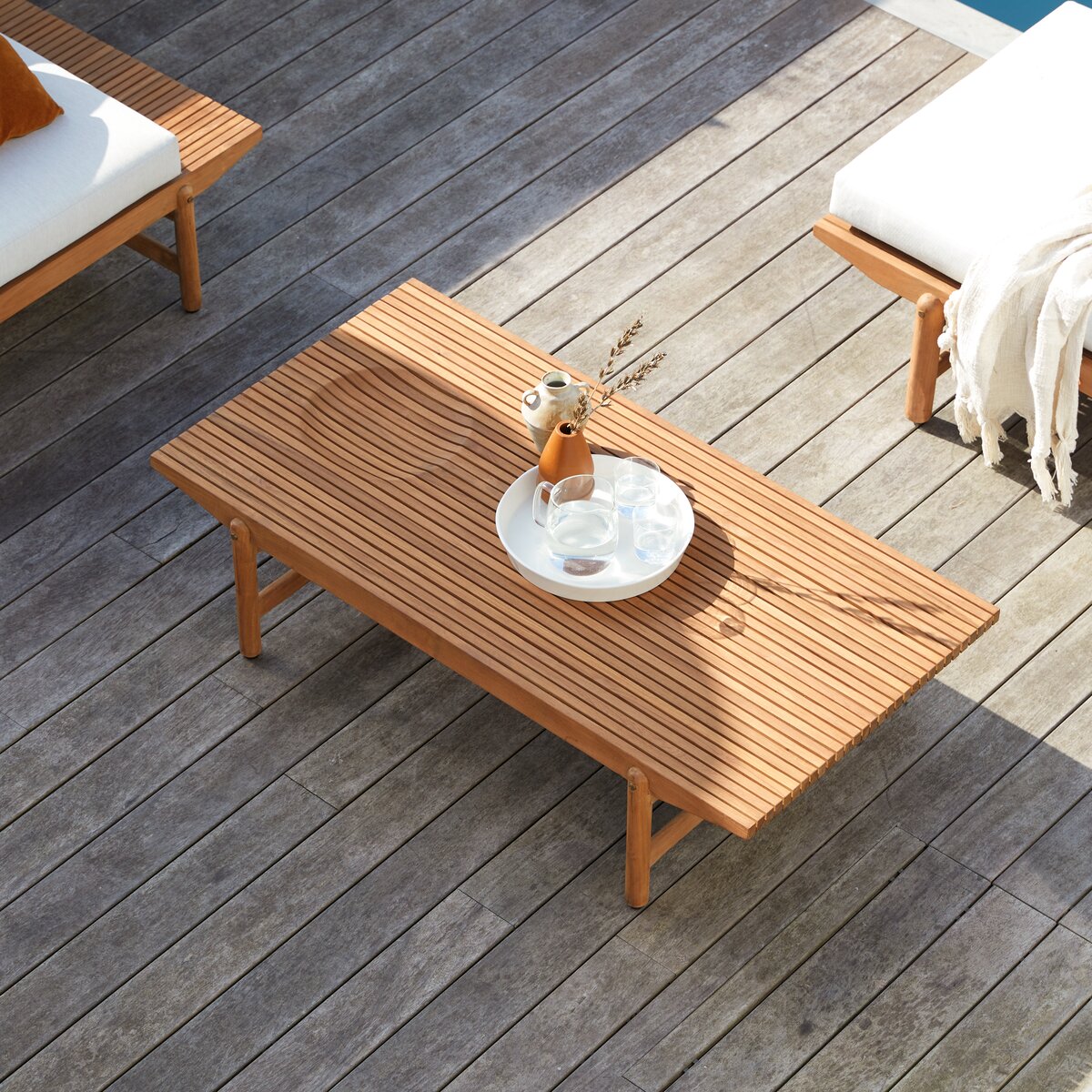 Fado - Table basse de jardin en teck massif Fado - Table basse de jardin en teck massif
