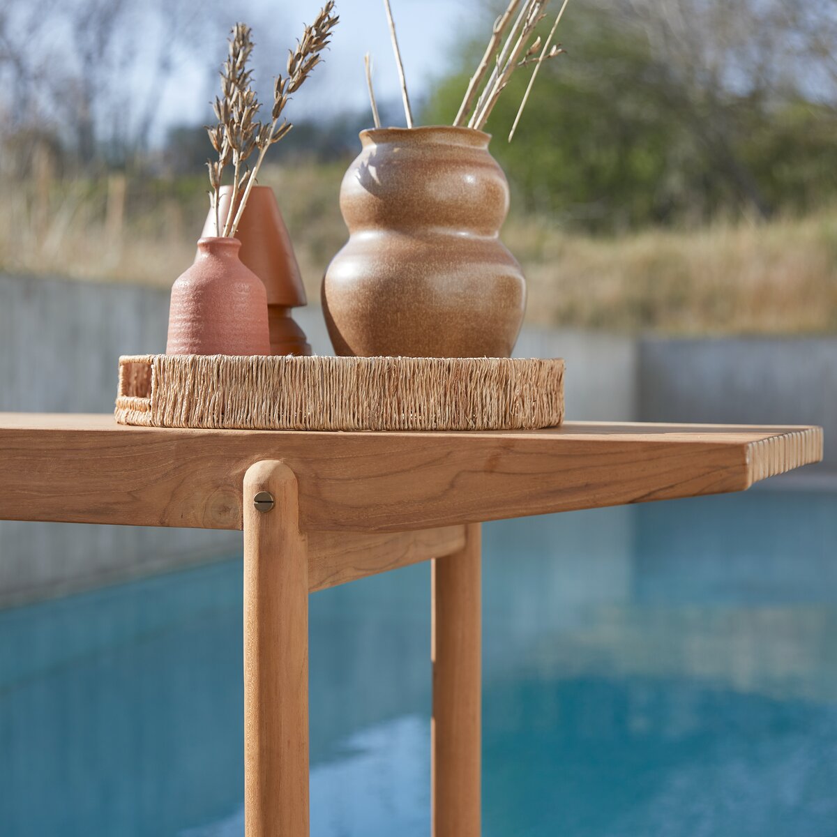 Fado - Tavolo-credenza da giardino in teak massello Fado - Tavolo-credenza da giardino in teak massello