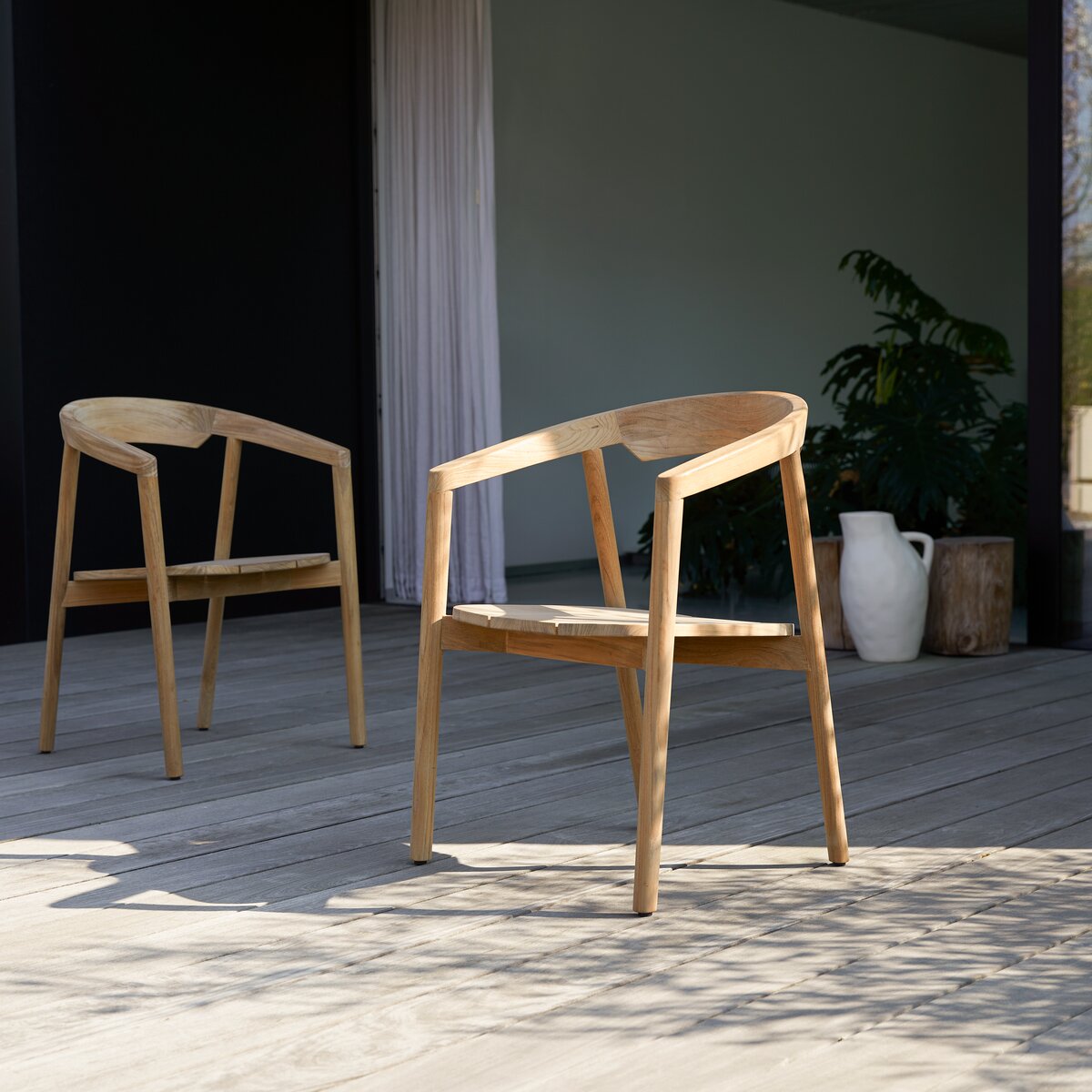 Francia - Solid teak garden chair