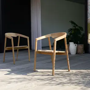 Francia - Chaise de jardin en teck massif