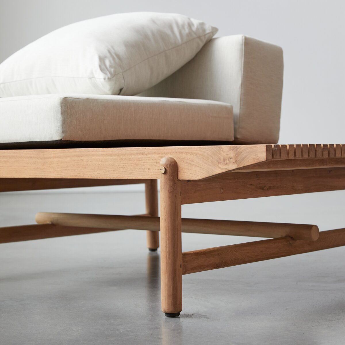 Fado - Outdoor 1-Sitzer-Bank aus massivem Teak Fado - Outdoor 1-Sitzer-Bank aus massivem Teak