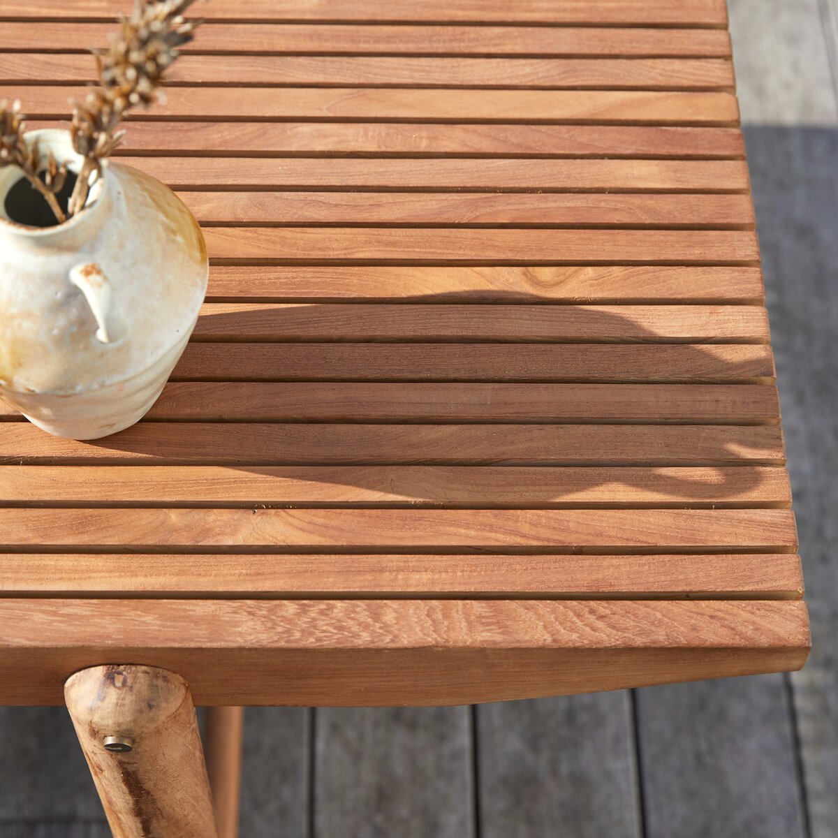 Fado - Outdoor 1-Sitzer-Bank aus massivem Teak Fado - Outdoor 1-Sitzer-Bank aus massivem Teak