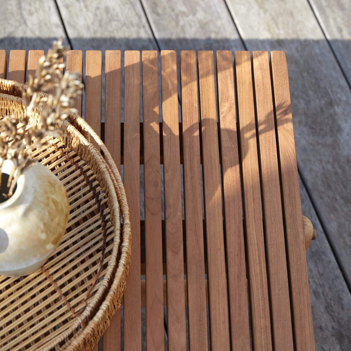 Fado - Outdoor 1-Sitzer-Bank aus massivem Teak Fado - Outdoor 1-Sitzer-Bank aus massivem Teak