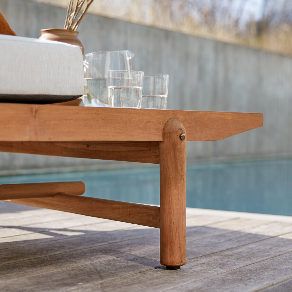 Fado - Banquette de jardin en teck massif 2 places Fado - Banquette de jardin en teck massif 2 places