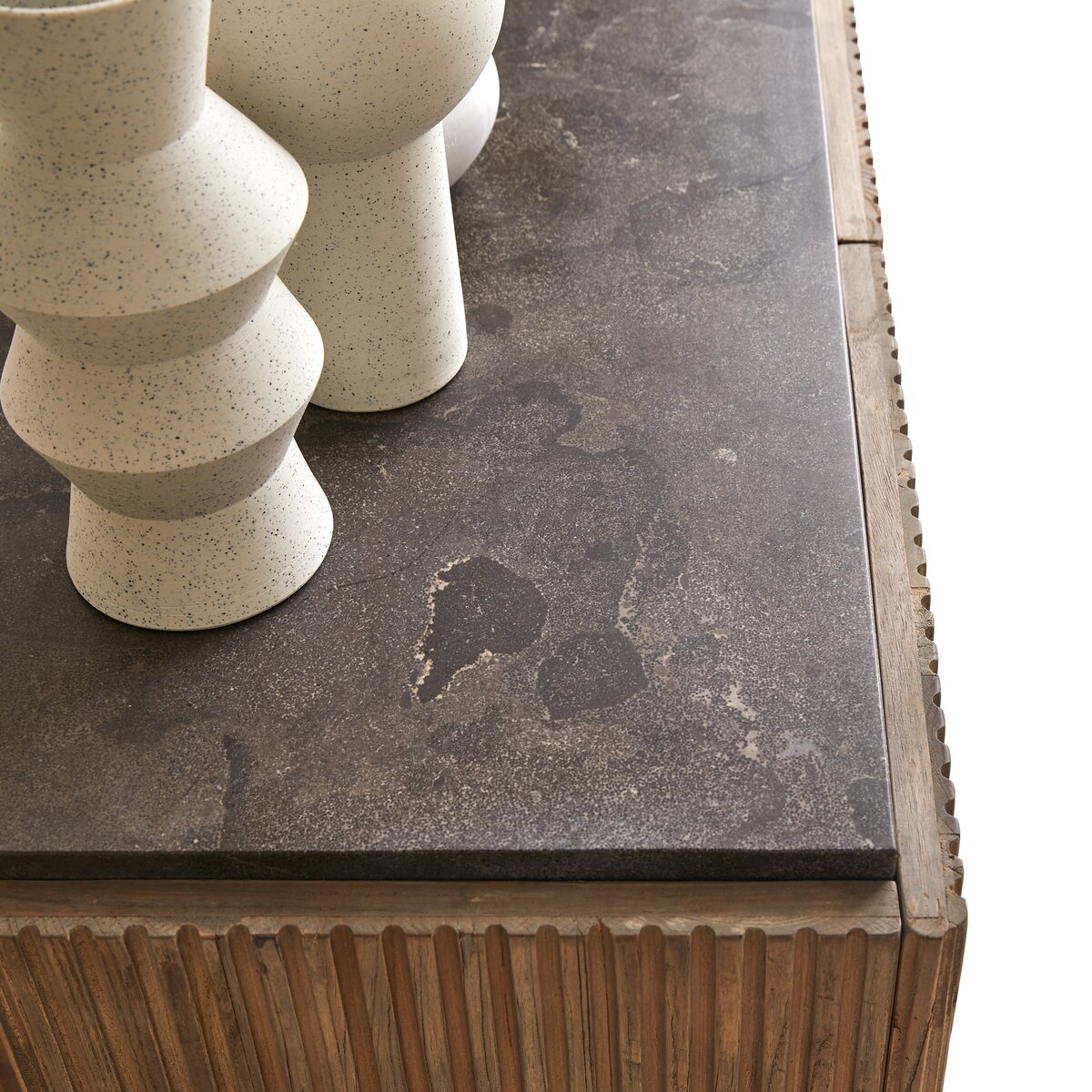 Blue stone store side table