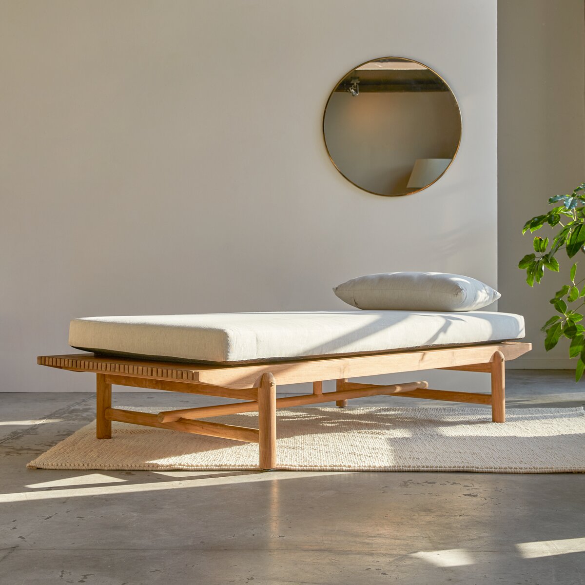 Fado - Chaise longue in teak massello Fado - Chaise longue in teak massello