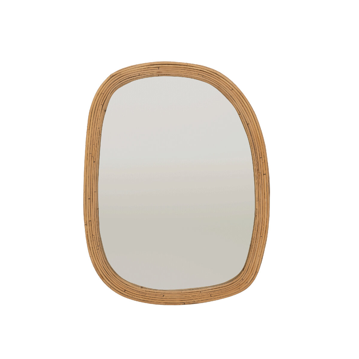 Vente-unique Miroir enfant tipi en bois de mindi - L. 55 x H. 120 cm -  Naturel - BATAM