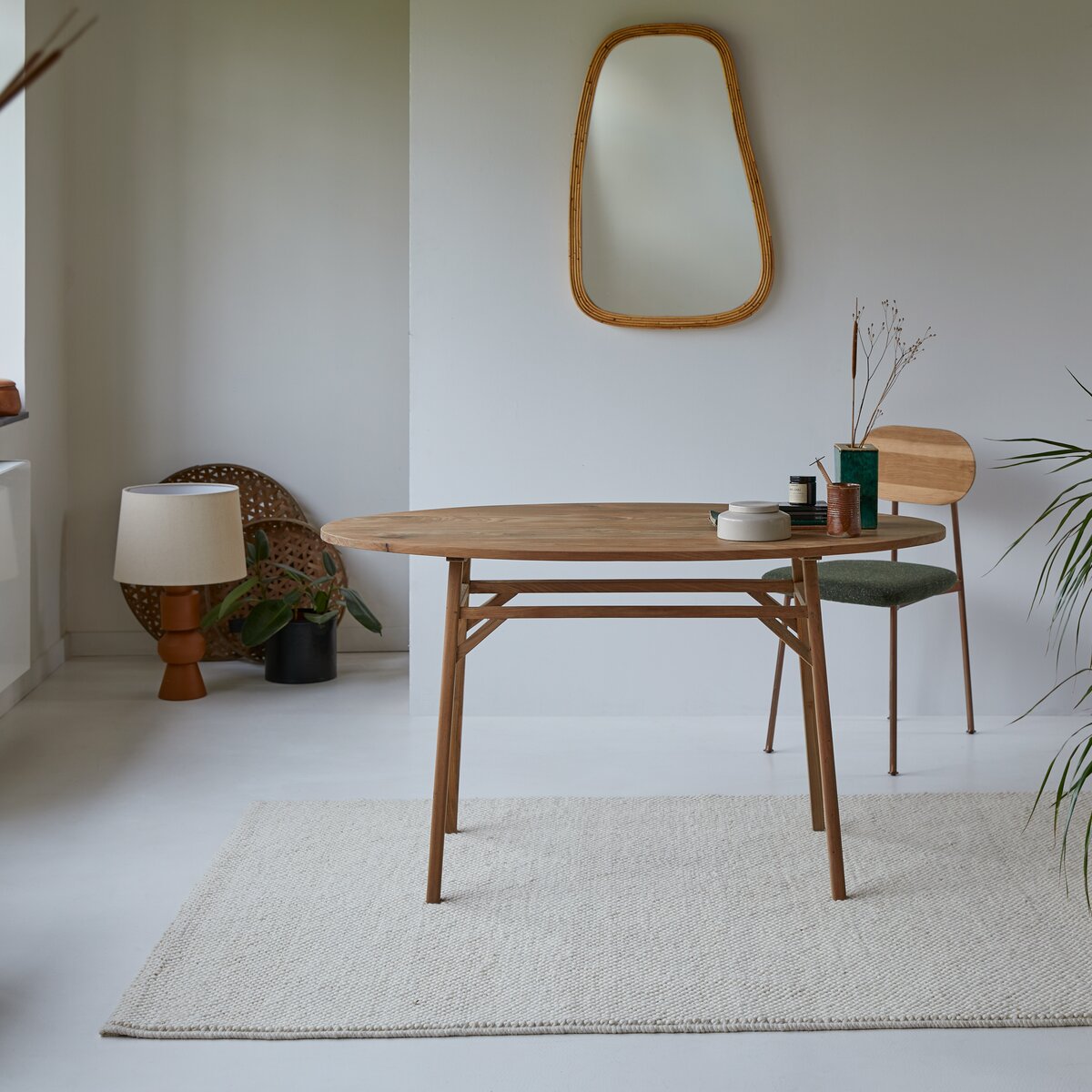 Bureau haut en bois de teck 110, mobilier de salon