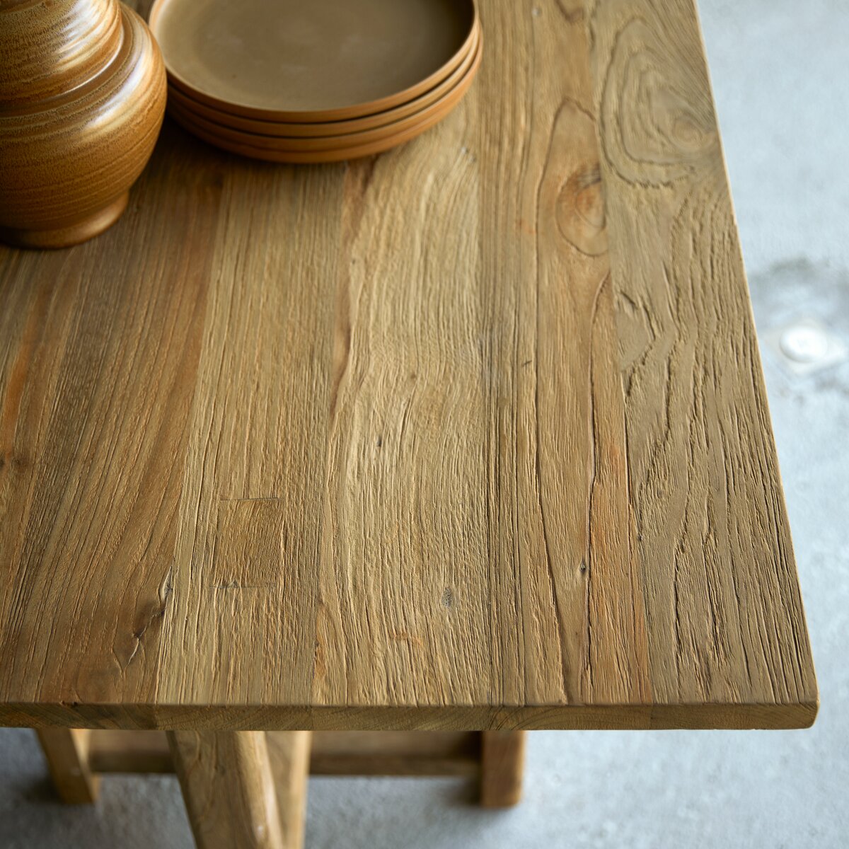 Antonia - Tavolo in teak massello riciclato 6-8 pers Antonia - Tavolo in teak massello riciclato 6-8 pers