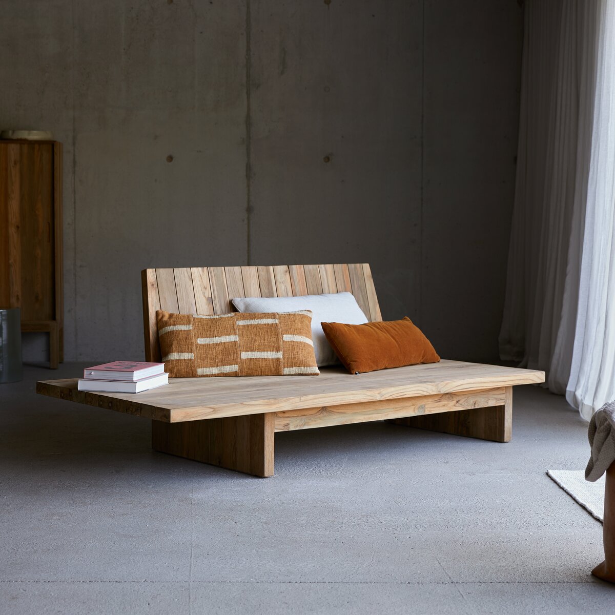 Joaquin - Panca in teak massello riciclato, 3 posti Joaquin - Panca in teak massello riciclato, 3 posti