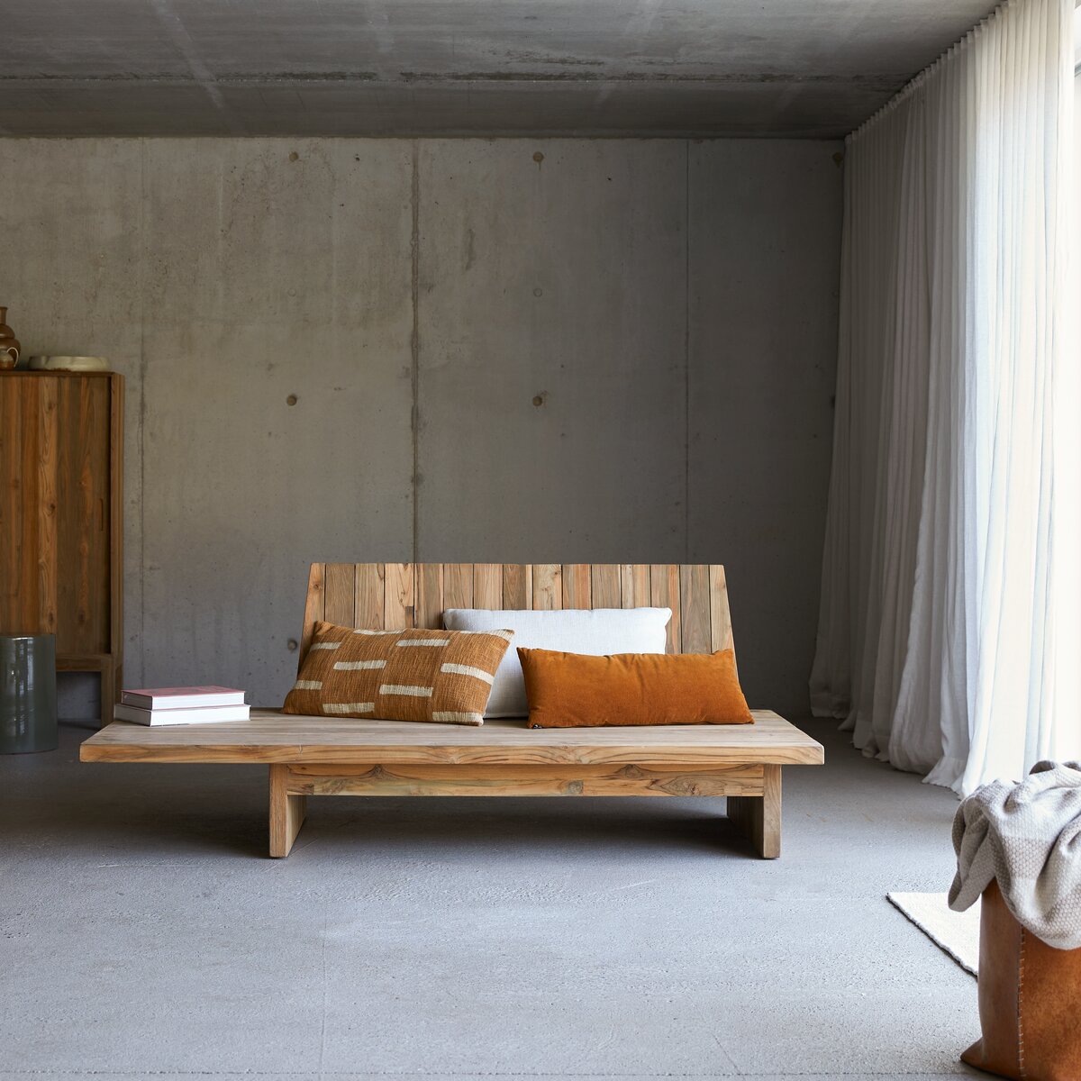 Joaquin - Panca in teak massello riciclato, 3 posti Joaquin - Panca in teak massello riciclato, 3 posti