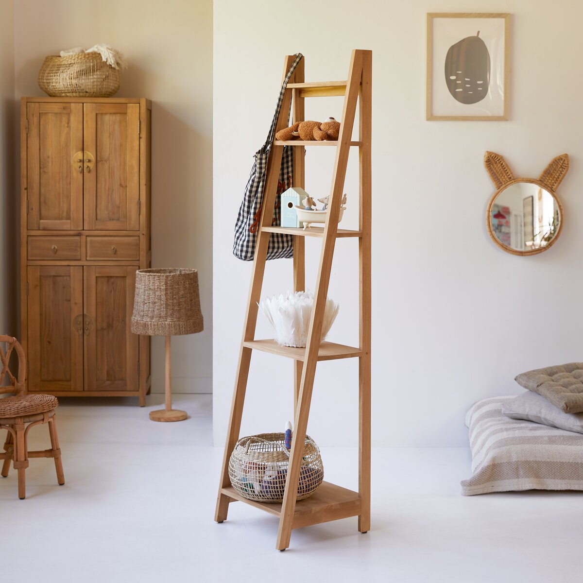 Libreria per bambini in teak 180 cm - Mobili portaoggetti per la camera -  Tikamoon