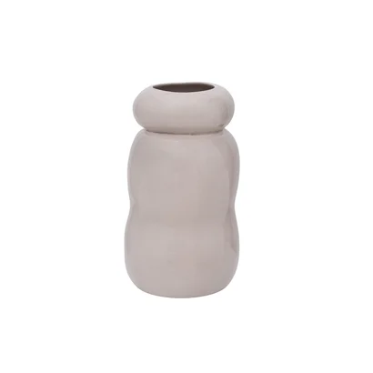 Pebbles - grey earthenware vase