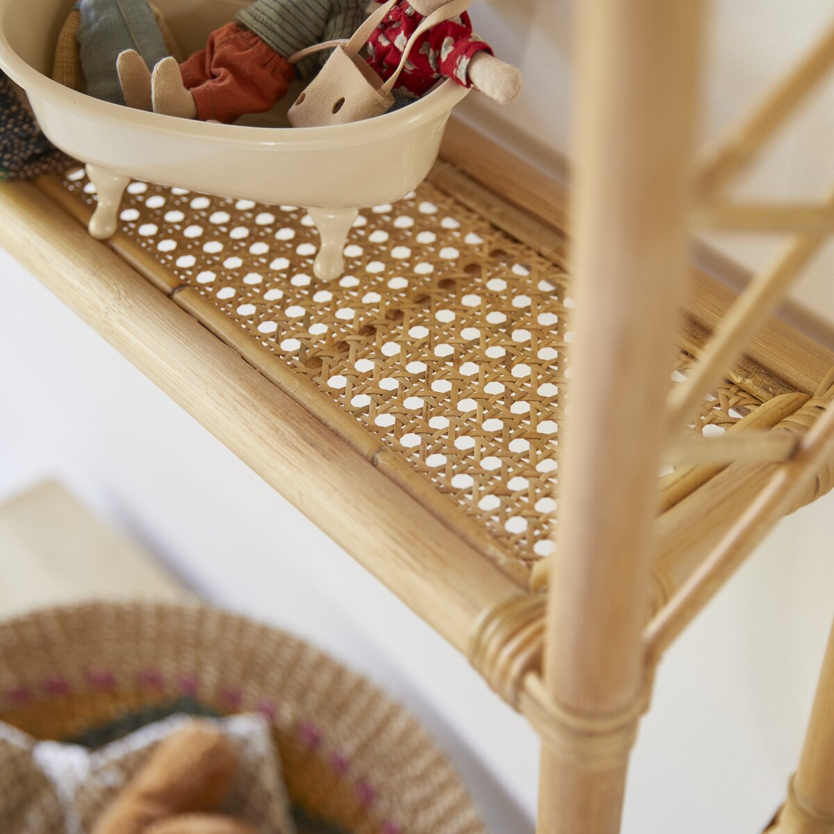 Marius - Mensola da parete per bambini in rattan Marius - Mensola da parete per bambini in rattan