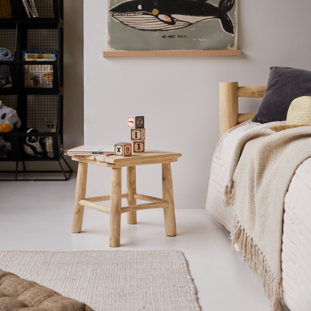 Kilim - Chevet enfant en teck massif Kilim - Chevet enfant en teck massif