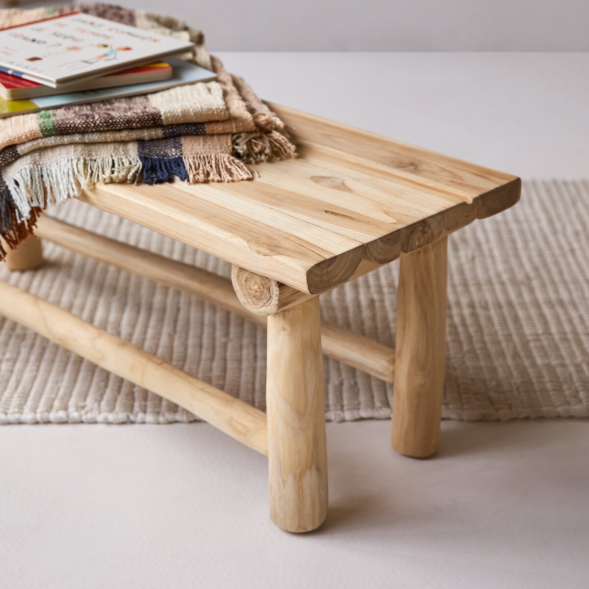 Kilim - Banc déco enfant en teck massif Kilim - Banc déco enfant en teck massif