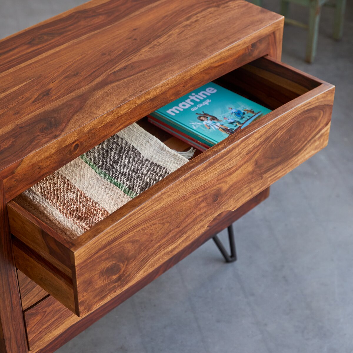 Bonnie - Kids chest of drawers in solid sheesham Bonnie - Kids chest of drawers in solid sheesham