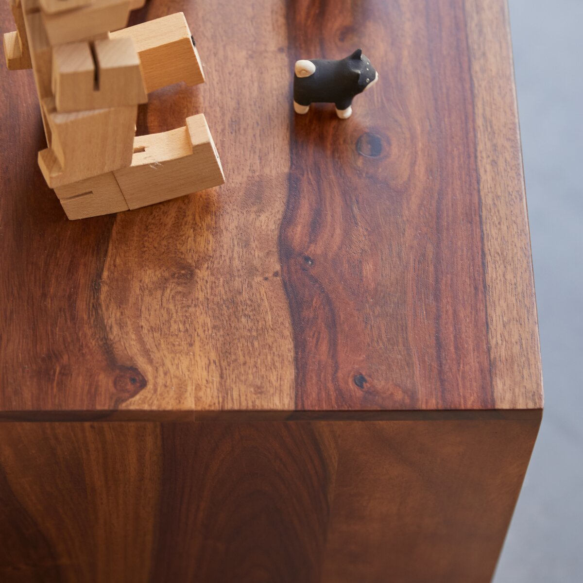Table de chevet enfant en palissandre 40 cm - Mobilier modulable de chambre  - Tikamoon