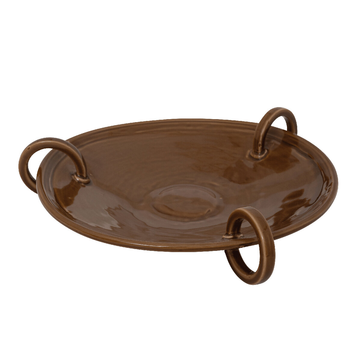 Kom - Wood rush decorative stoneware bowl