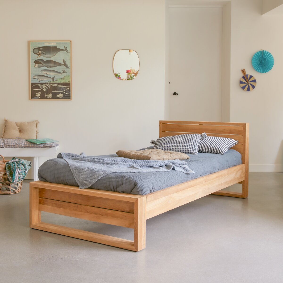 Minimalys - Lit enfant en teck massif 90x190 cm Minimalys - Lit enfant en teck massif 90x190 cm
