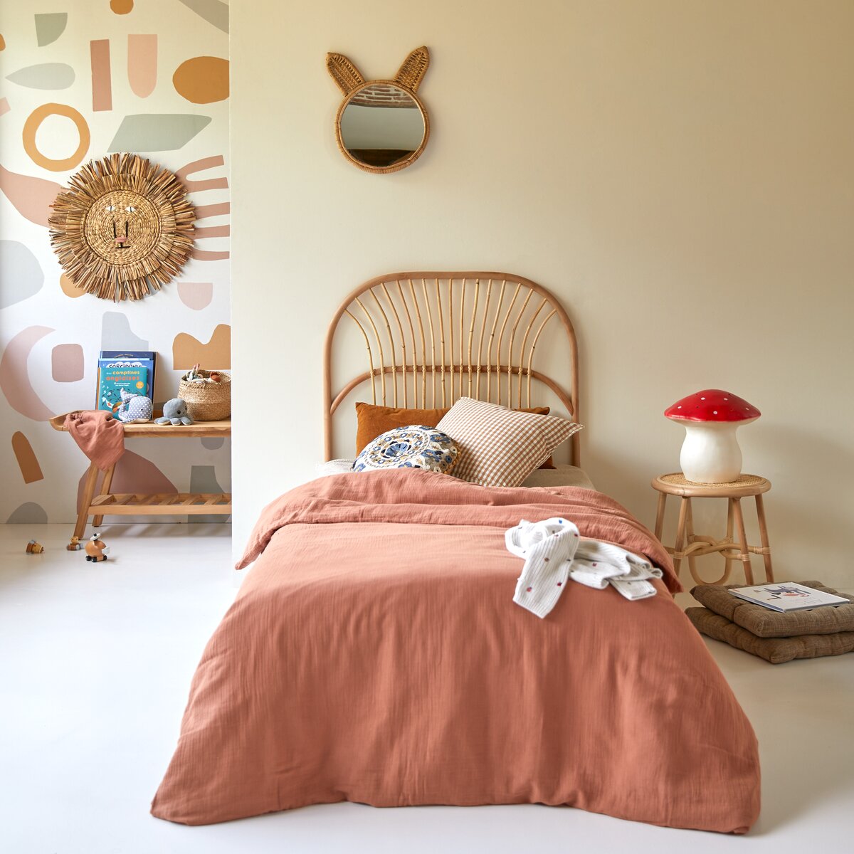 Cabecero infantil de ratán de 90 cm - Muebles para el dormitorio - Tikamoon