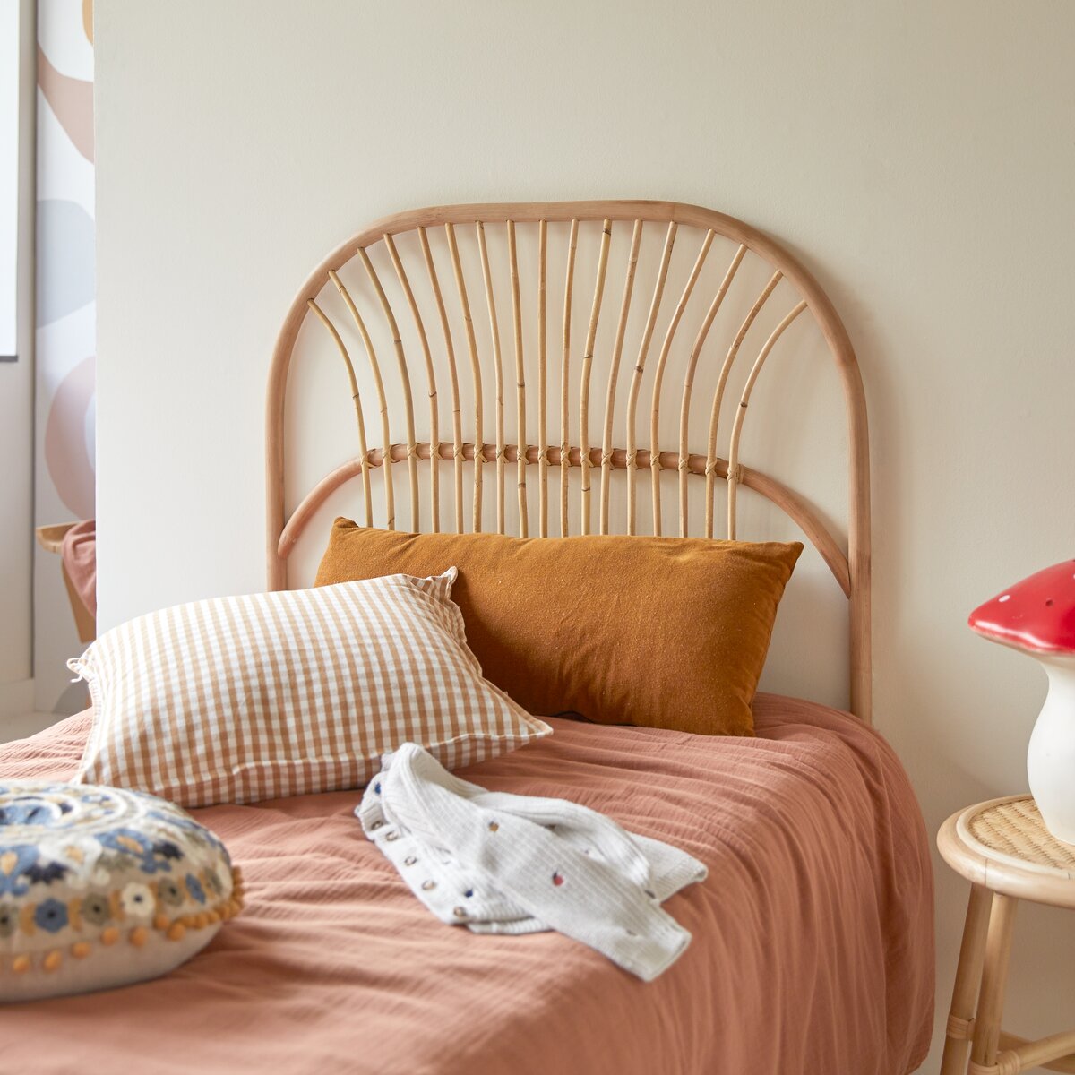 Colette - Kinderbett-Kopfteil aus Rattan 90 cm Colette - Kinderbett-Kopfteil aus Rattan 90 cm
