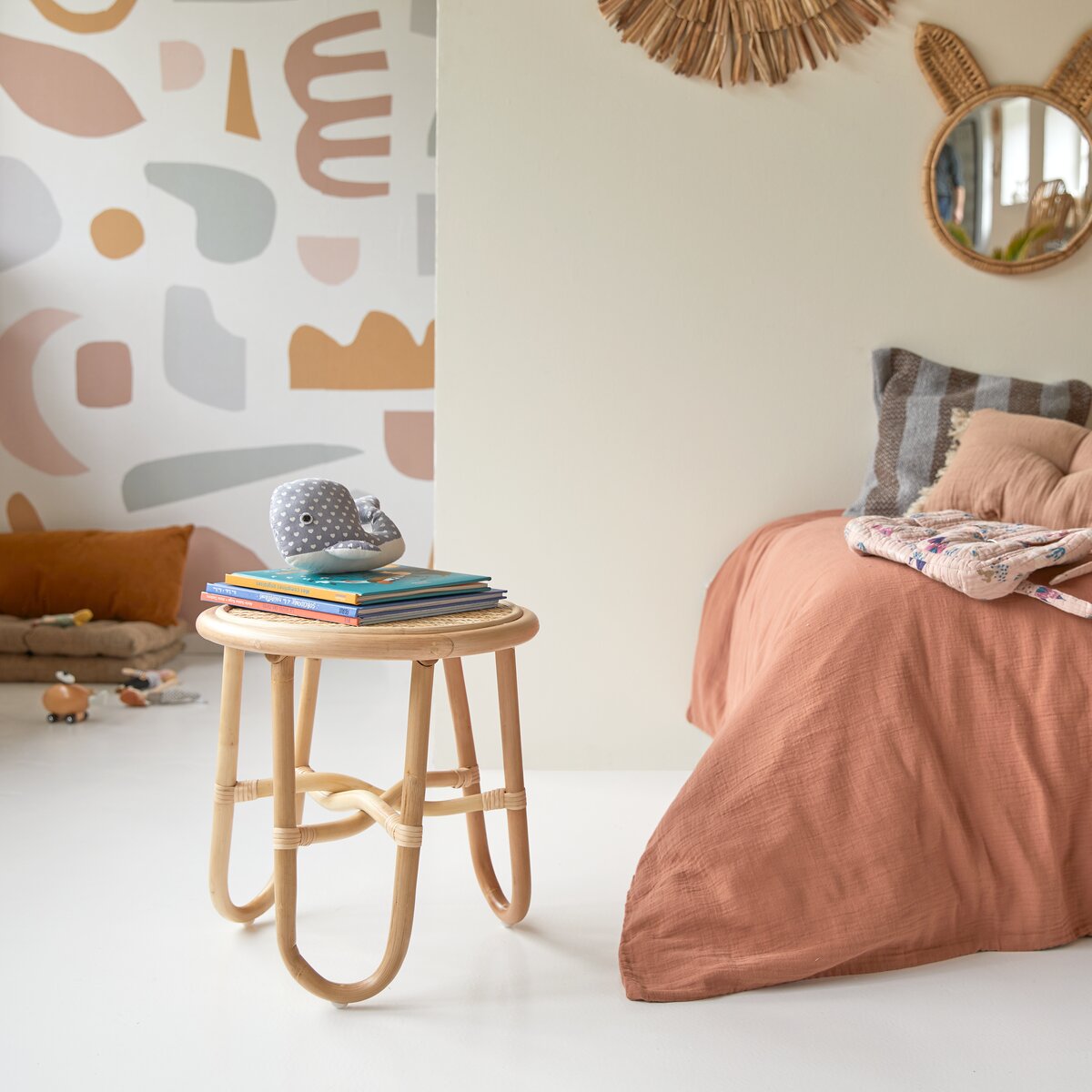 Cuscino decorativo cotone ricamato multicolore 40 x 60 cm DANAPUR