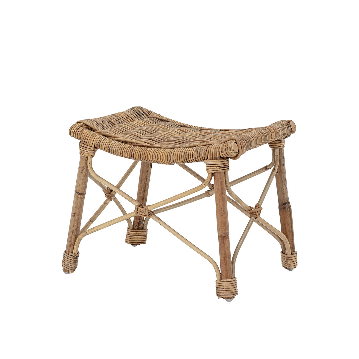 rattan wood stool