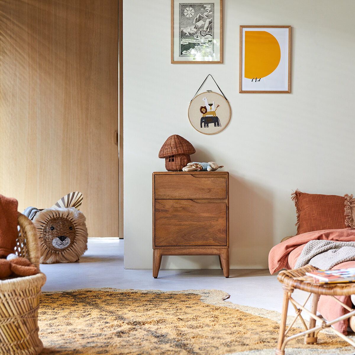 Table De Chevet Pour Enfants Avec Tiroir