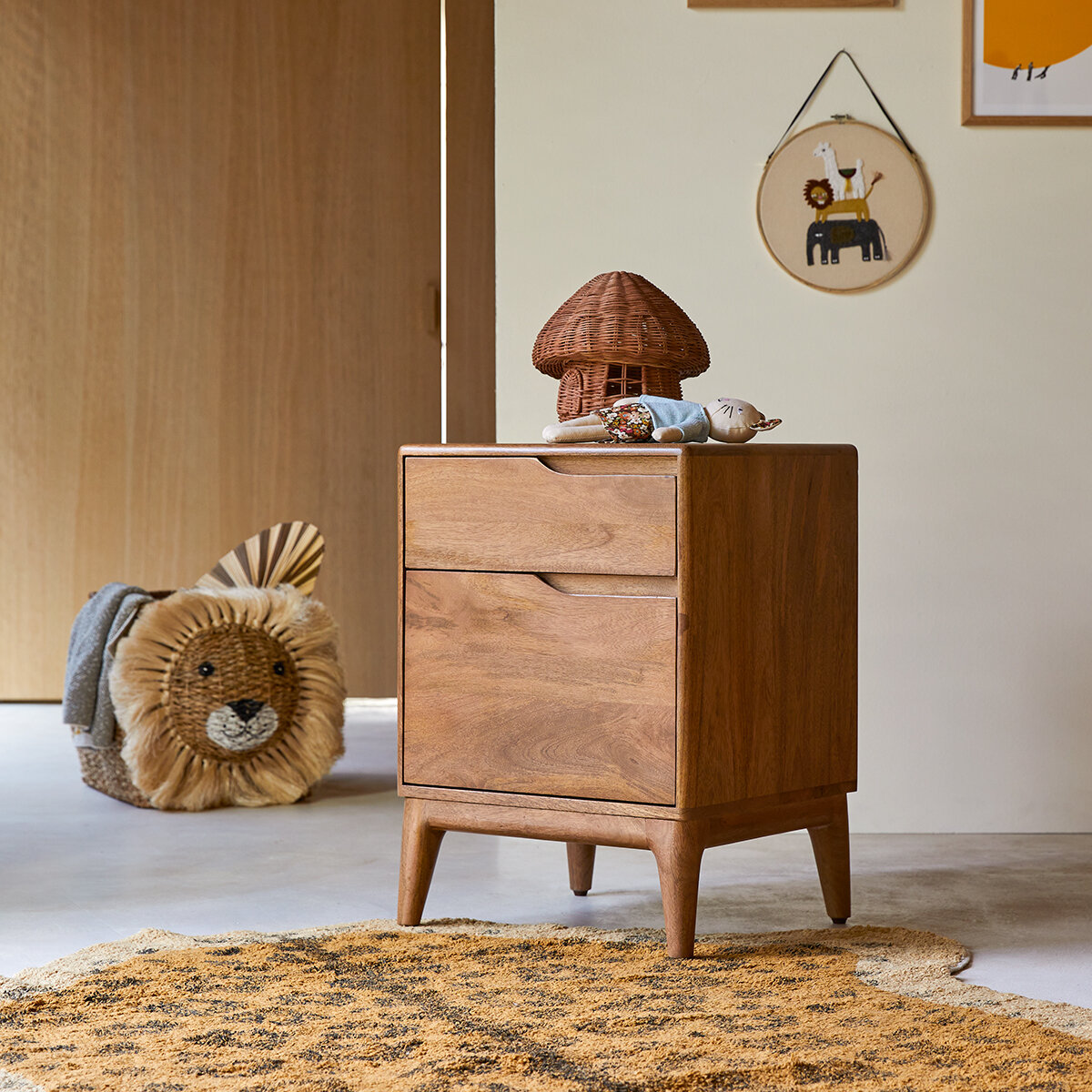 Table de chevet enfant en manguier Gabrielle - Mobilier pour la chambre -  Tikamoon