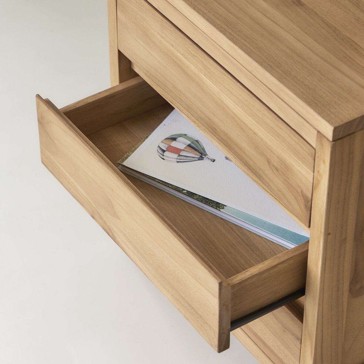 Eden - Bureau enfant en teck massif avec caisson de rangement Eden - Bureau enfant en teck massif avec caisson de rangement