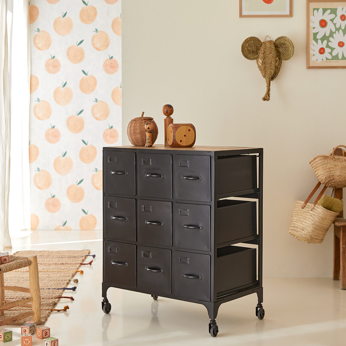 Industriel - Commode enfant en métal Industriel - Commode enfant en métal