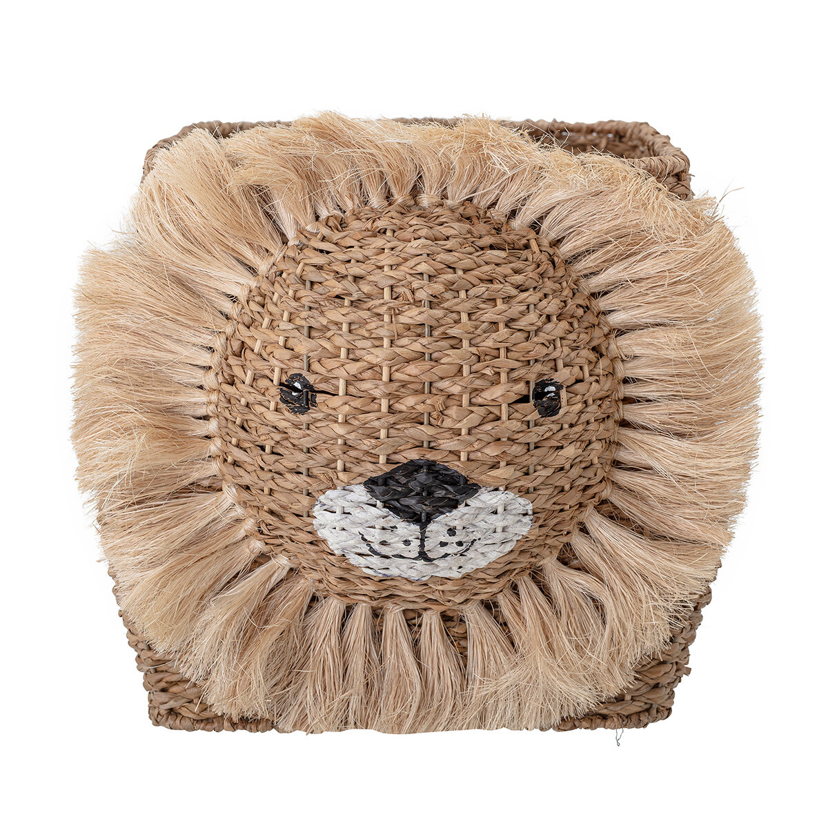 Lion - Panier en fibres végétales