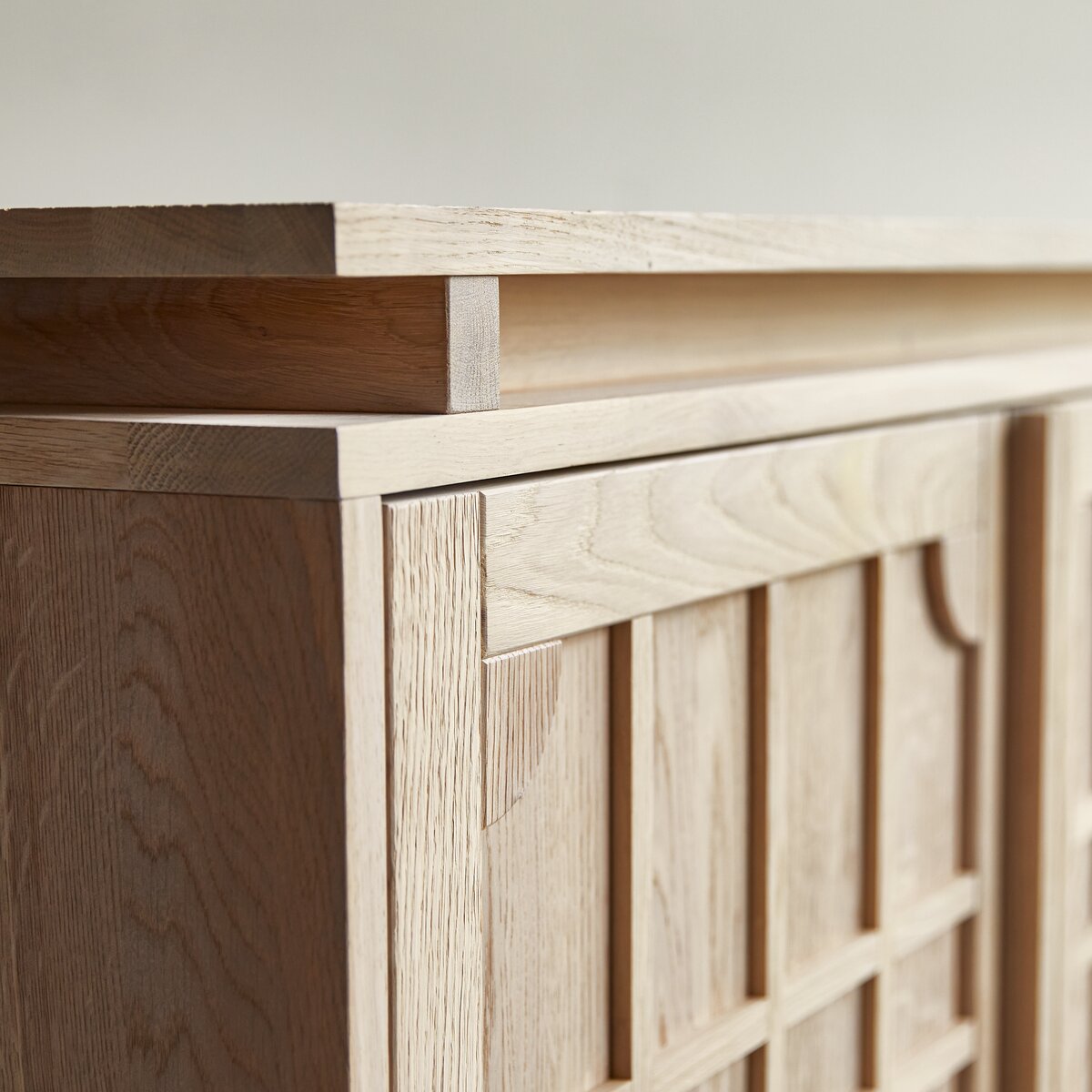 Credenza in quercia 220 cm Mobili portaoggetti per la sala da pranzo