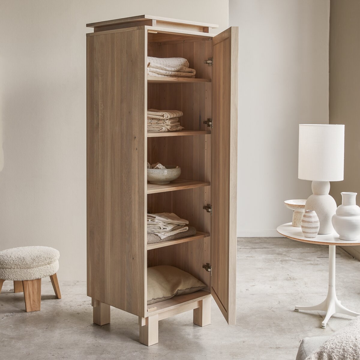 Armoire en pin 190 cm - Meubles de rangement pour le séjour - Tikamoon