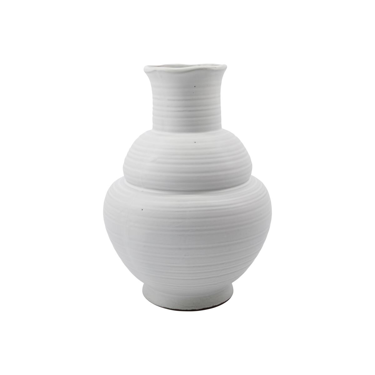 Liva - Stoneware vase, white