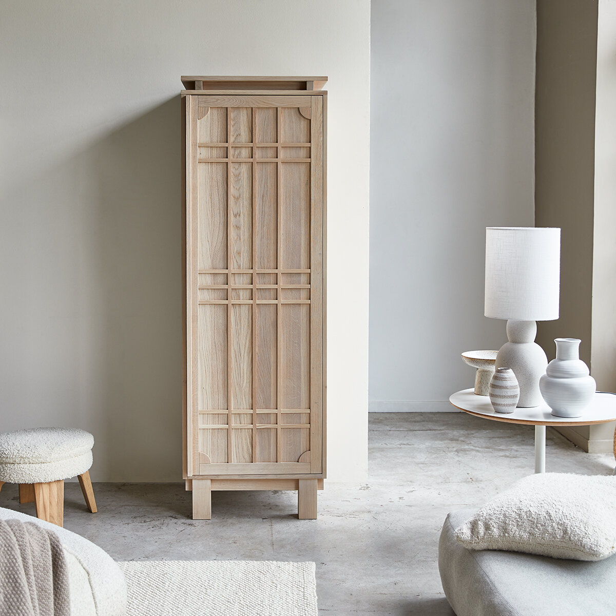 Liva - Vase en grès, white Liva - Vase en grès, white