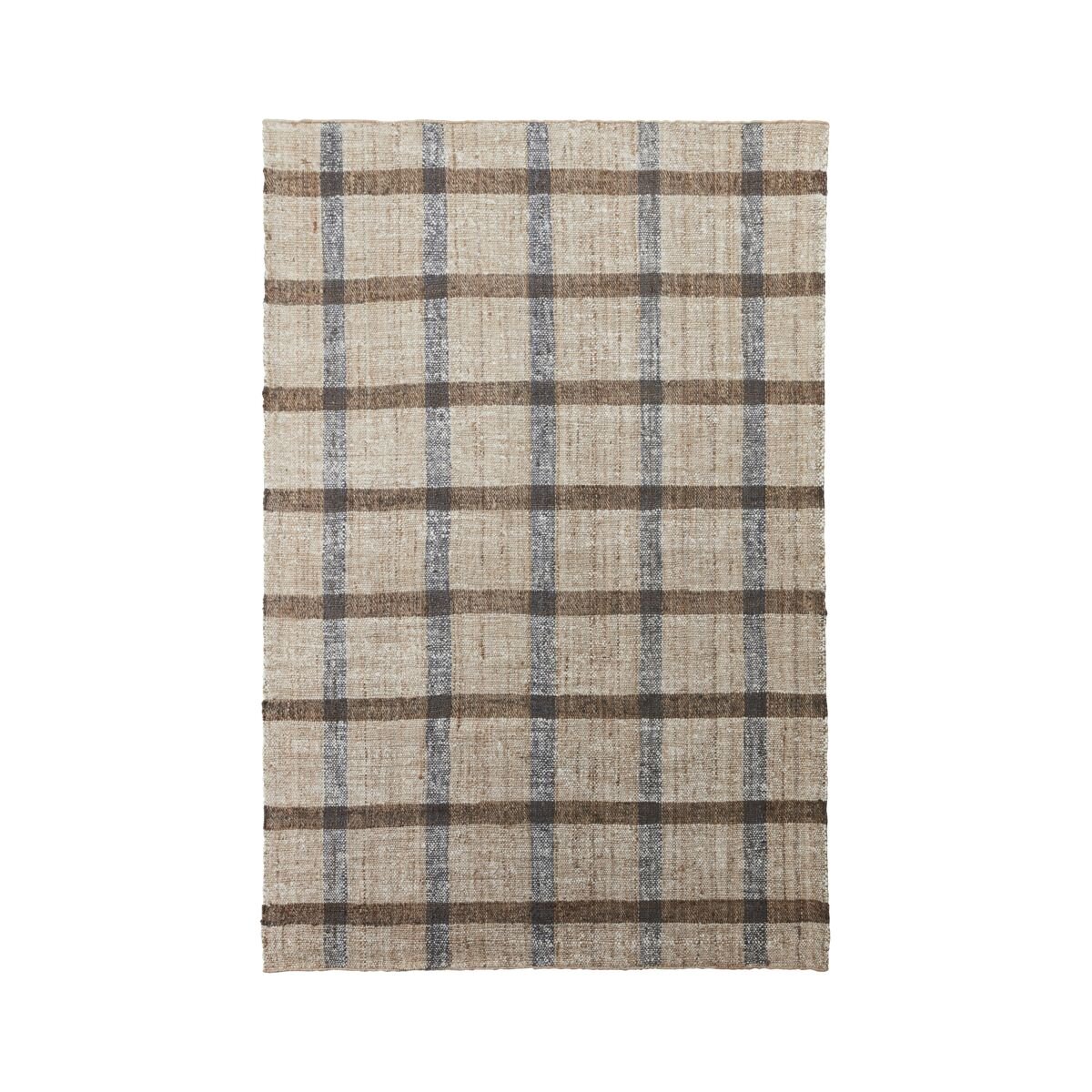 Tapis tissé style tartan