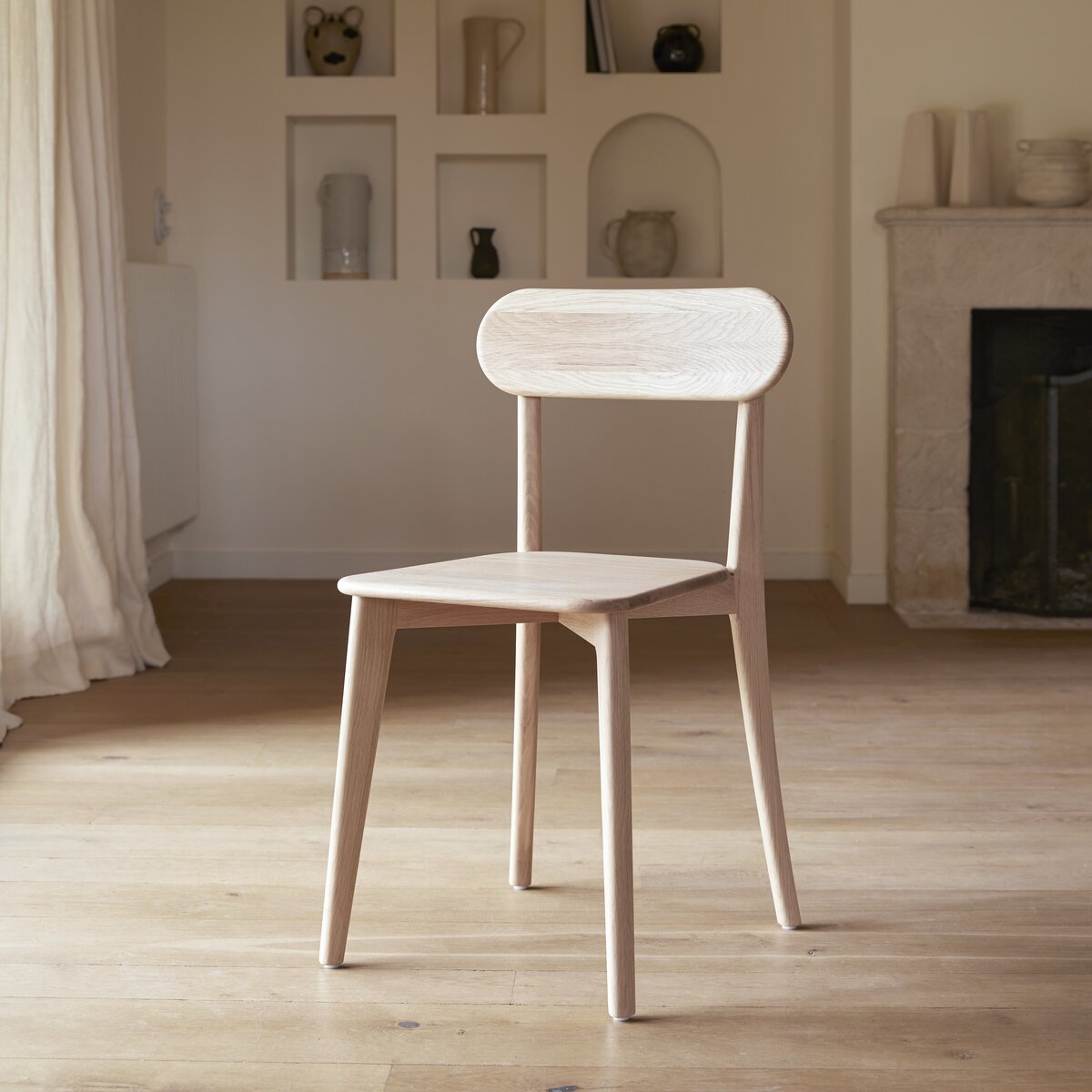 Abel - Set of 2 solid oak chairs Abel - Set of 2 solid oak chairs