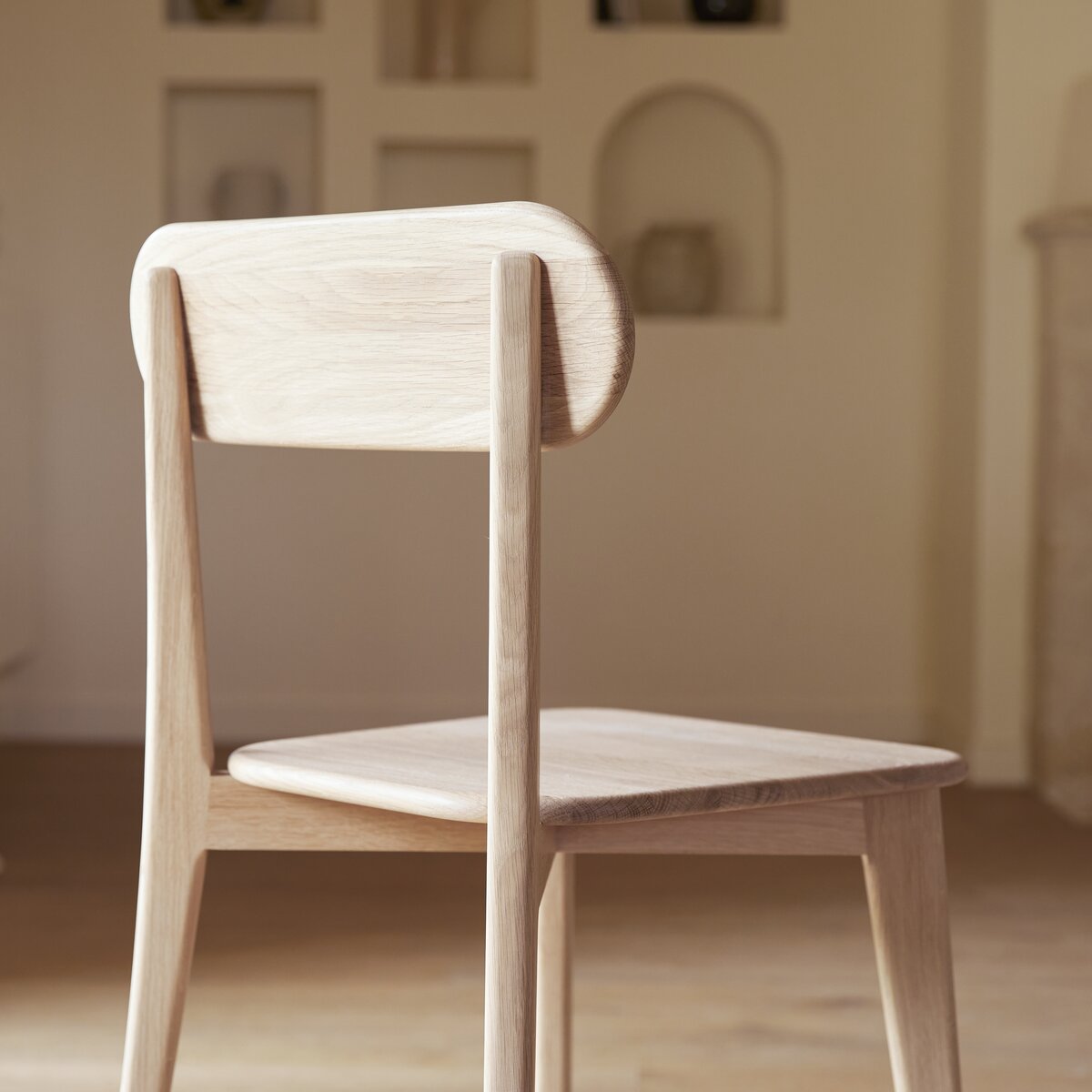 Abel - Set of 2 solid oak chairs Abel - Set of 2 solid oak chairs