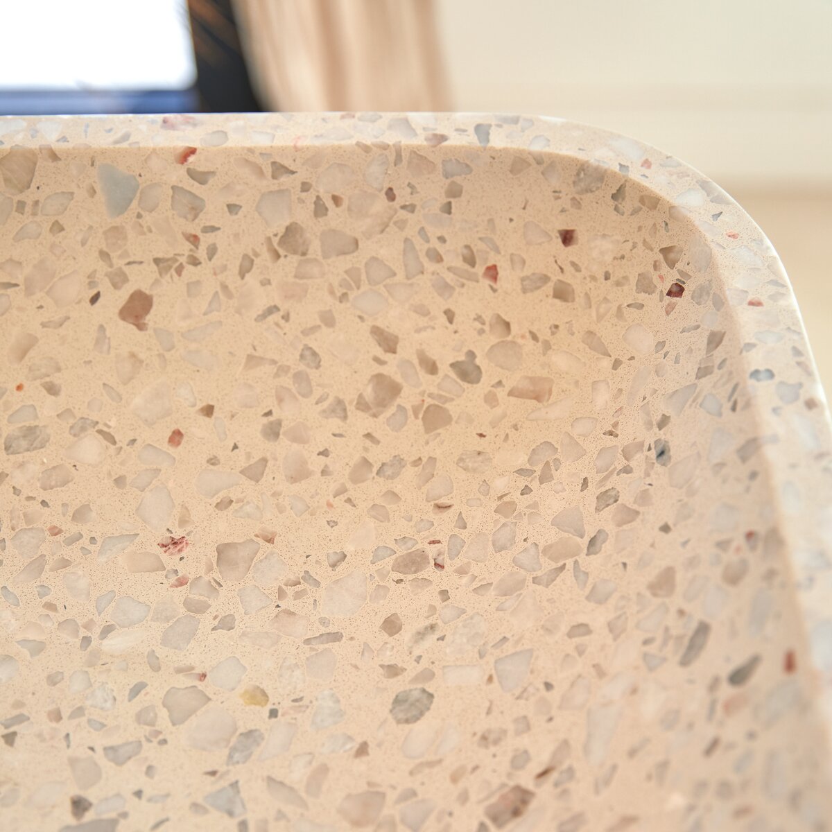 Cilas - Rechteckiges Waschbecken aus Premium-Terrazzo Moon Cilas - Rechteckiges Waschbecken aus Premium-Terrazzo Moon