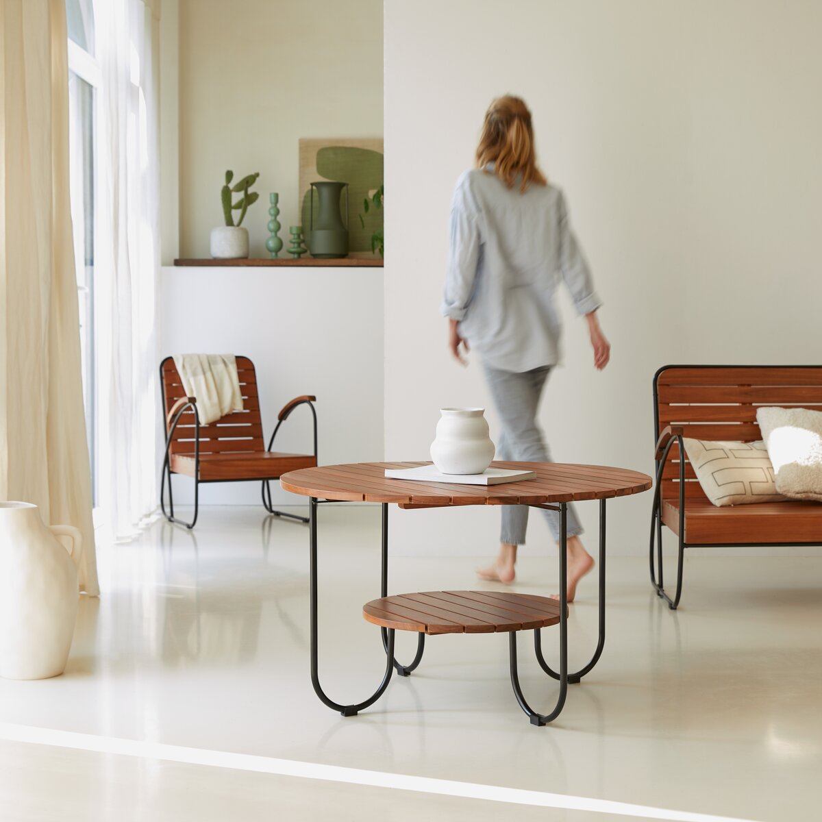 Key Wood - Table basse lattée en acacia massif Key Wood - Table basse lattée en acacia massif
