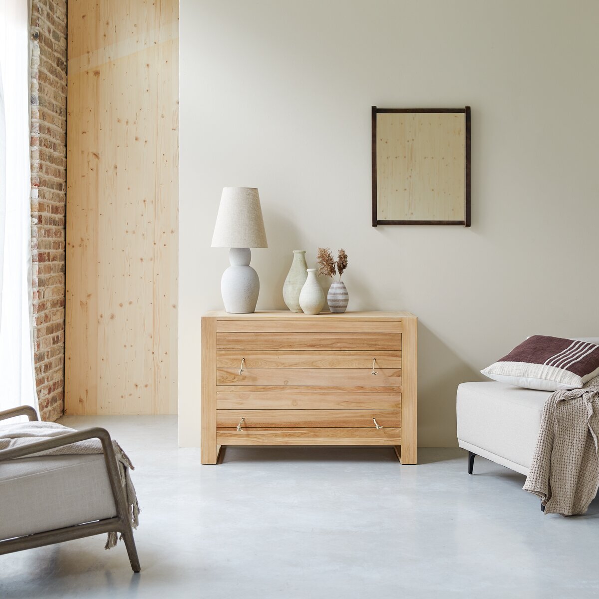 Minimalys - Commode de rangement en teck massif Minimalys - Commode de rangement en teck massif