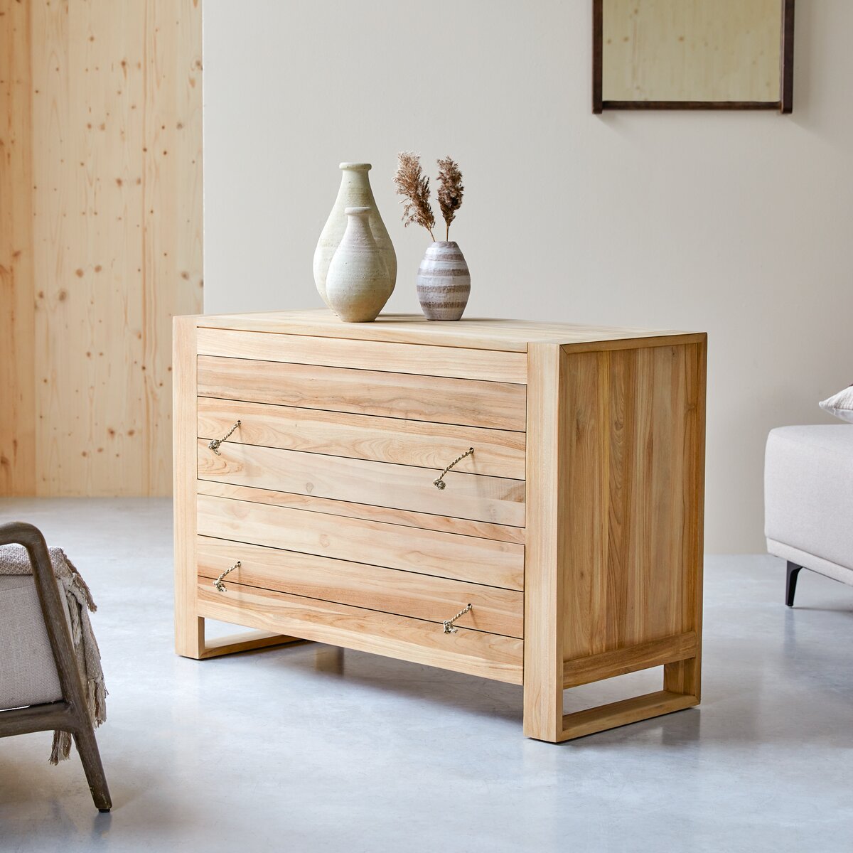 Minimalys - Commode de rangement en teck massif Minimalys - Commode de rangement en teck massif