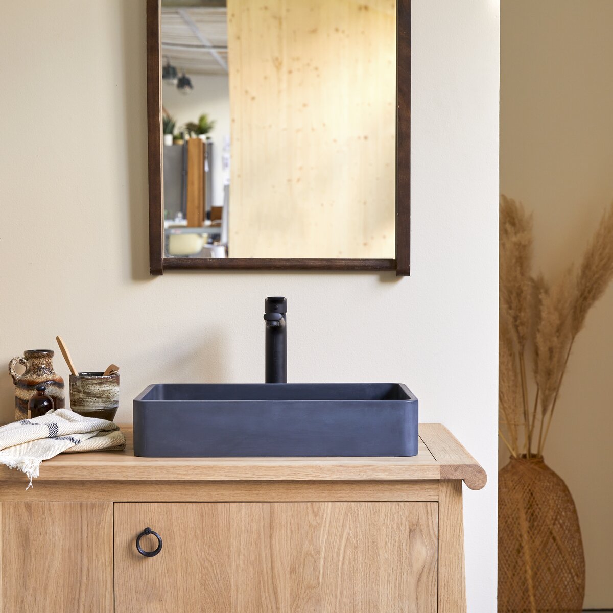 Iris - Lavabo in terrazzo black Iris - Lavabo in terrazzo black