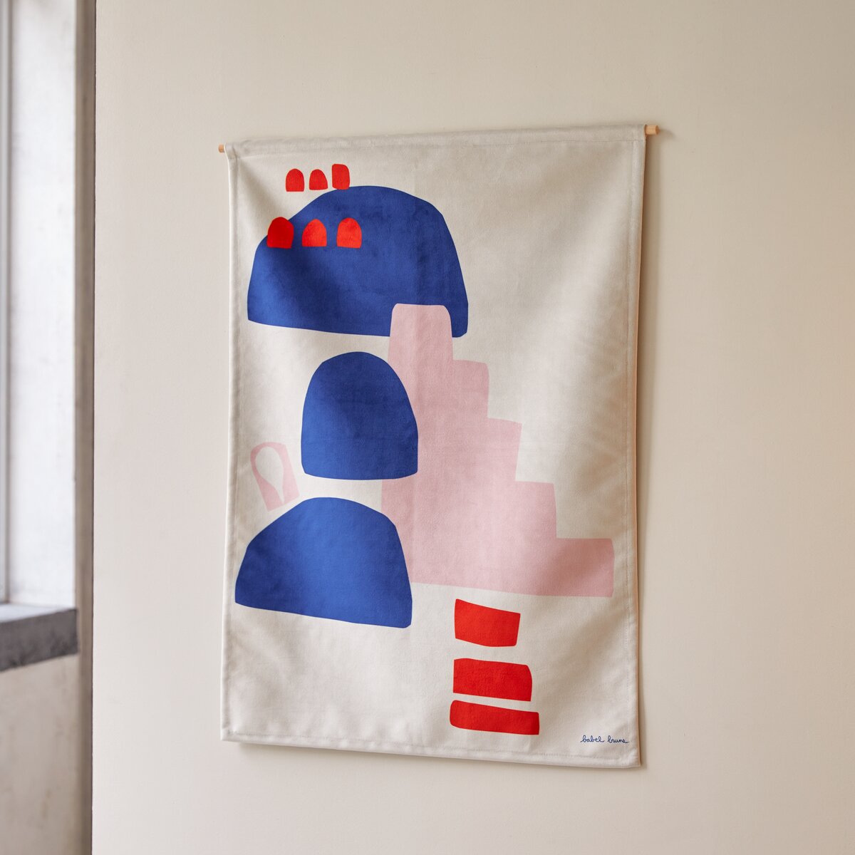 Babylone Casbah - Tenture française 65x90 cm, Pink Casbah Babylone Casbah - Tenture française 65x90 cm, Pink Casbah