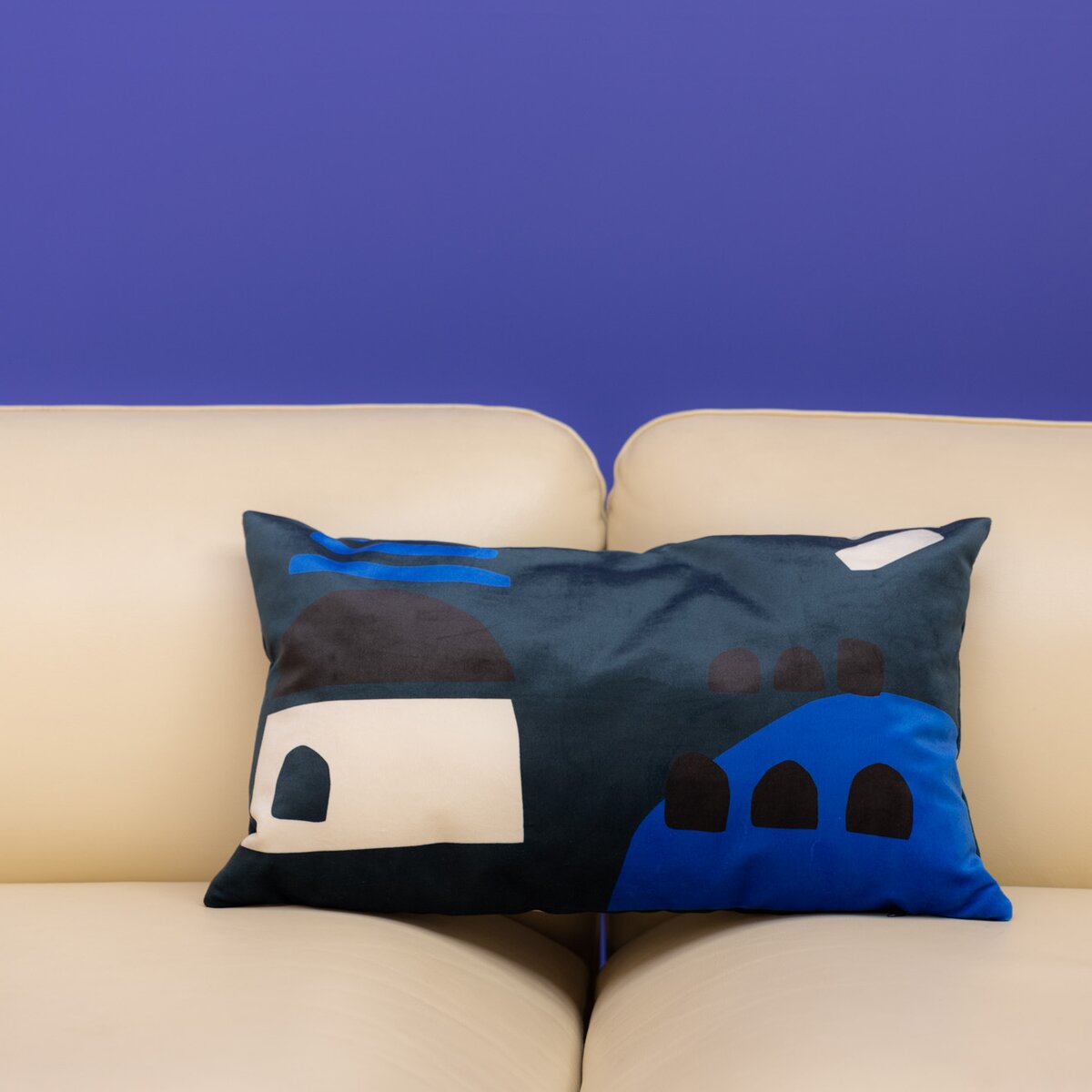 Babylone - Französisches Kissen 50x30 cm, Blue Babylone - Französisches Kissen 50x30 cm, Blue